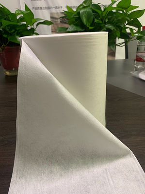 50 گرم پارچه نبافته پلی استر سفید و ویسکوز Spunlace برای پارچه پنبه ای، پد، دستمال مرطوب مرطوب