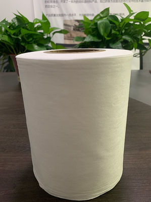 50 گرم پارچه نبافته پلی استر سفید و ویسکوز Spunlace برای پارچه پنبه ای، پد، دستمال مرطوب مرطوب