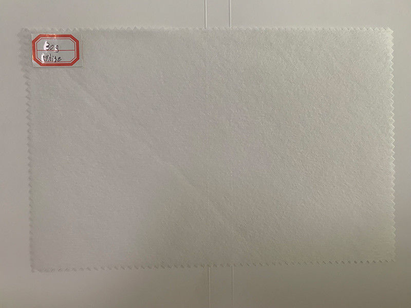 50 گرم پارچه نبافته ویسکوز سفید و پلی استر Spunlace برای پارچه پنبه ای، پد، دستمال مرطوب مرطوب